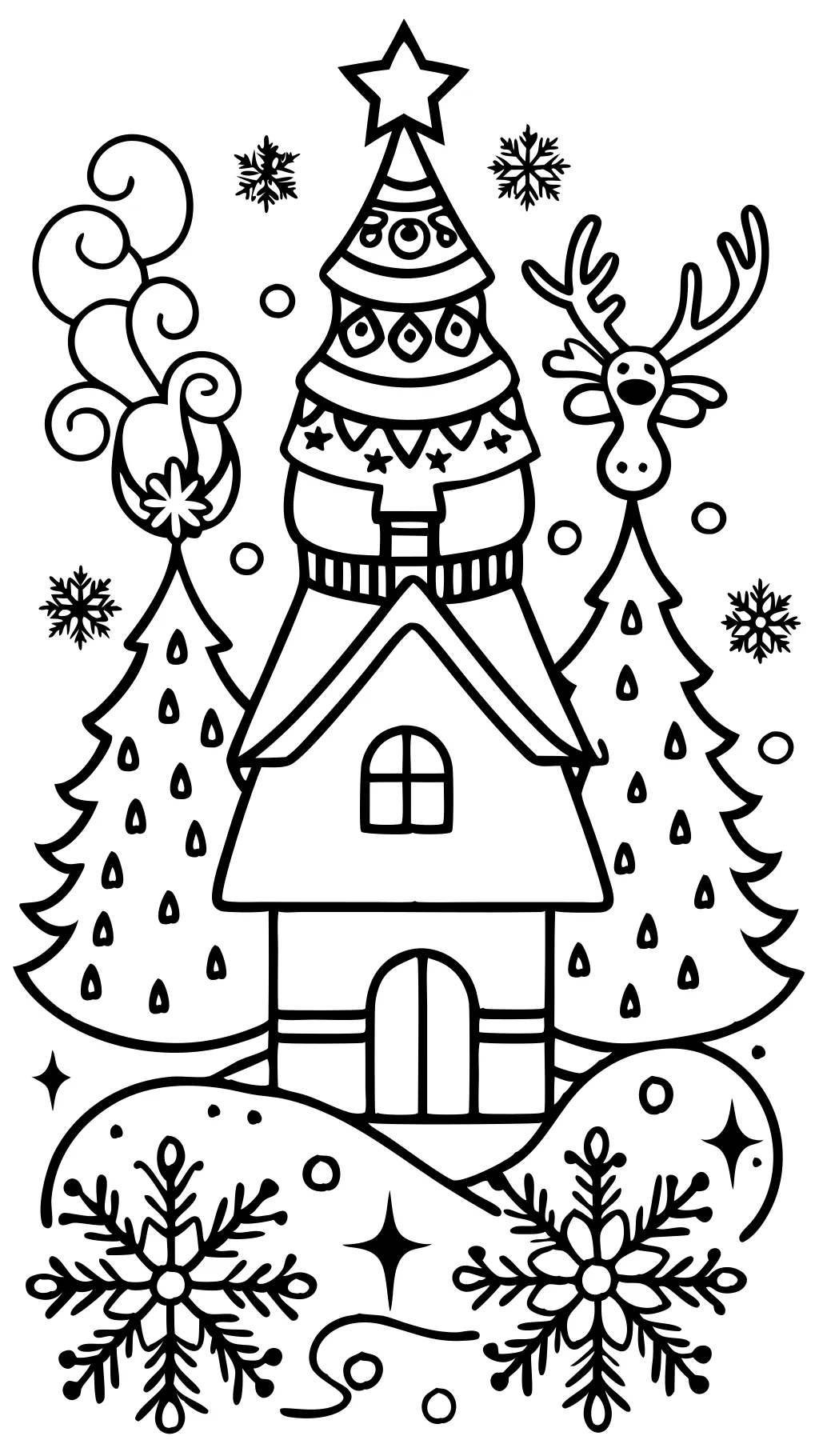 christmas coloring pages adult